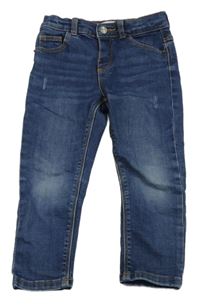 Modré skinny rifle s prošoupáním Zara