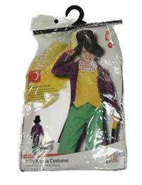 Nové - Kostým - 4set - kalhoty + plášť + klobouk + motýlek