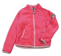 Neonově růžová chlupatá mikina McKinley