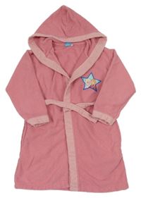 Růžový župan s kapucí - Ledové království Disney