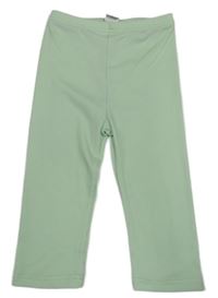 Světlezelené žebrované capri legíny Shein