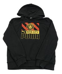 Černá fotbalová mikina s kapucí - Mancheter city Puma