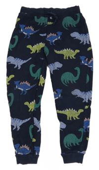 Tmavomodré tepláky s dinosaury M&S