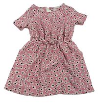 Růžové šaty s kytičkami Primark