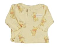 Žluté triko s medvídkem Pú Disney + Mothercare 