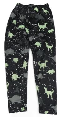 Černé legíny s dinosaury Shein