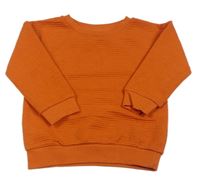Oranžová žebrovaná mikina Primark