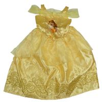 Kostým - Žluté saténové šaty - Bella Disney