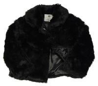 Černý kožešinový crop kabátek Y.d. 