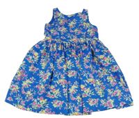 Modré šaty s kytičkami Ralph Lauren