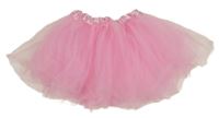 Růžová tylová sukně 