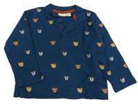 Petrolejová mikina se zvířátky Jojo Maman Bébé