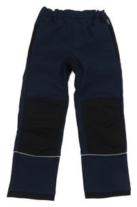 Tmavomodro-černé softshellové kalhoty Jako-o 