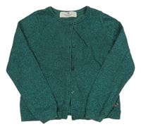 Zelený třpytivý propínací svetr H&M