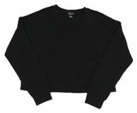 Černá crop mikina New Look 