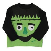 Černé triko s Frankesteinem F&F