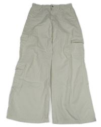 Bílé široké rifle s kapsami H&M