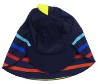 Tmavomodro-barevná pruhovaná UV kšiltovka s ostny Matalan