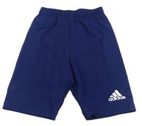 Tmavomodré sportovní kraťasy Adidas