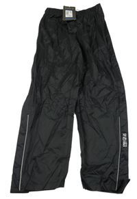 Nové - černé šusťákové nepromokavé kalhoty PRO-X