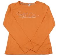 Oranžové pyžamové triko s logem SOCCX