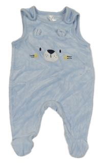 Světlemodré sametové dupačky s čumáčkem C&A