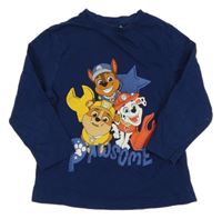 Tmavomodré triko s PAW PATROL nickelodeon