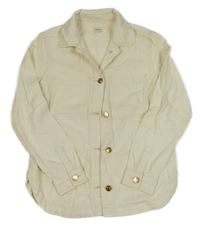 Smetanová riflová košilová bunda F&F