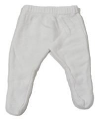 Bílé pletené polodupky Matalan