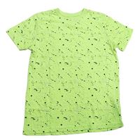 Neonově zelené flekaté tričko Primark