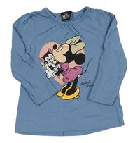 Modré triko s Minnie Disney
