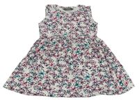 Bílé bavlněné šaty s motýlky Primark