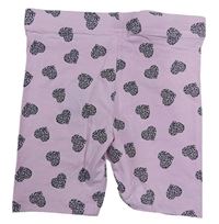 Růžové elastické kraťasy se srdíčky zn. Primark