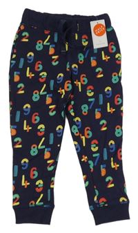 Nové - Tmavomodré tepláky s čísly Mothercare