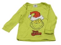 Limetkové triko s Grinchem