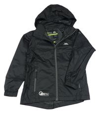Černá šusťáková nepromokavá funkční bunda s kapucí Trespass