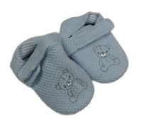 Nové - Světlemodré textilní capáčky s medvědy Nutmeg vel. 18