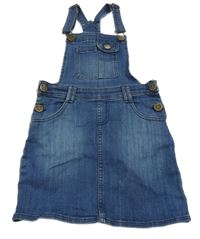 Modré riflové laclové šaty M&S