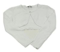 Bílé svetrové bolerko