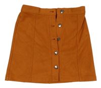 Cihlová semišová propínací sukně Fish&Chips