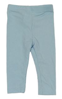 Světlemodré žebrované legíny Shein