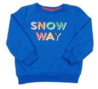 Modrá mikina s nápisem George