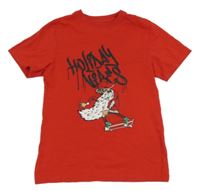 Červené tričko se Santou H&M