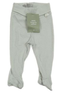 Nové - Bílo-zelené pruhované polodupky H&M