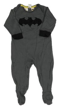Tmavošedý overal s logem Batmana H&M
