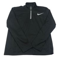 Černá sportovní funkční mikina s logem Nike