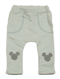 Smetanovo-modré pruhované tepláky s Mickeym George