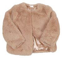 Světlerůžová kožešinová podšitá bunda Matalan