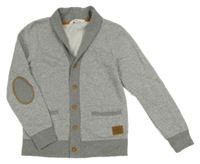 Šedá propínací mikina s kapsami H&M