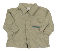 Béžová plátěná košile adams